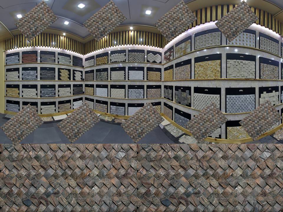Latest Modern Popular Design Of Forest Stone Mosaic Tiles For Interior Wall Decoration